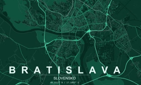 Bratislava, mapa, mesto